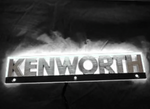 AACC - Kenworth Side Bonnet Emblem - White