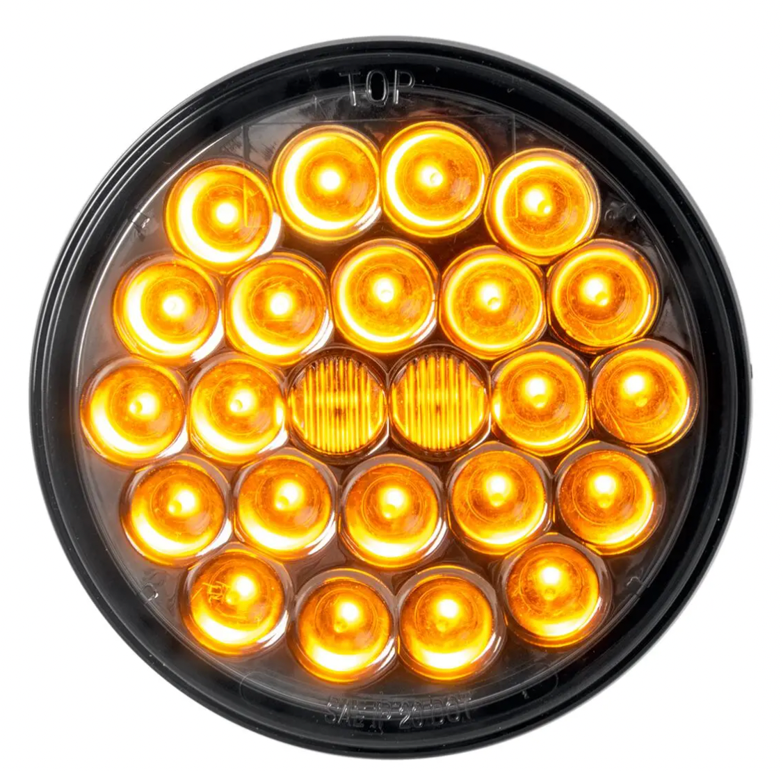 GG -78275: Pearl Series 4" LED AMBER Light in Smoke Lens 24 LED