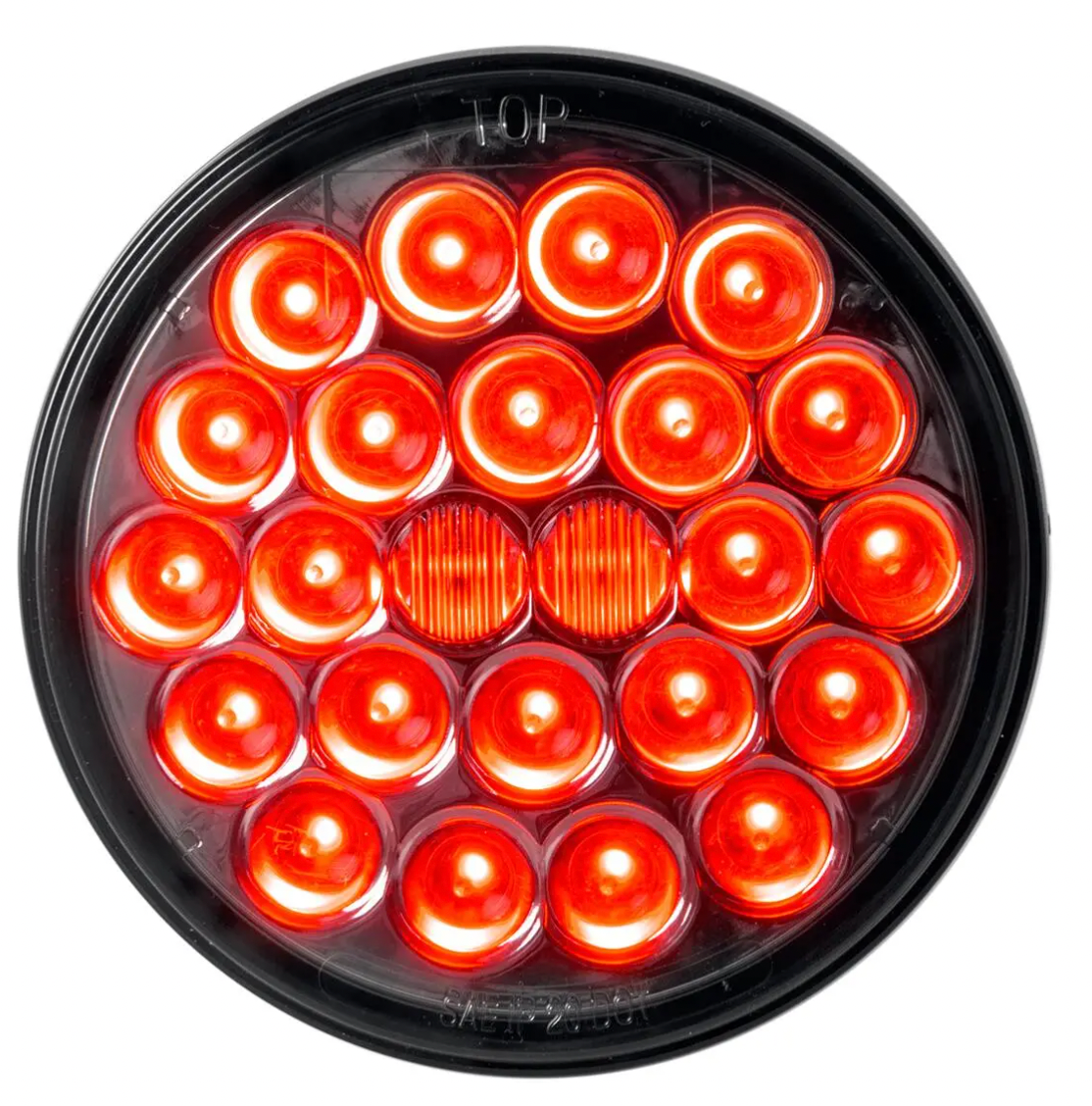 GG - 78276: Pearl Series 4" LED RED Light in Smoke Lens 24 LED