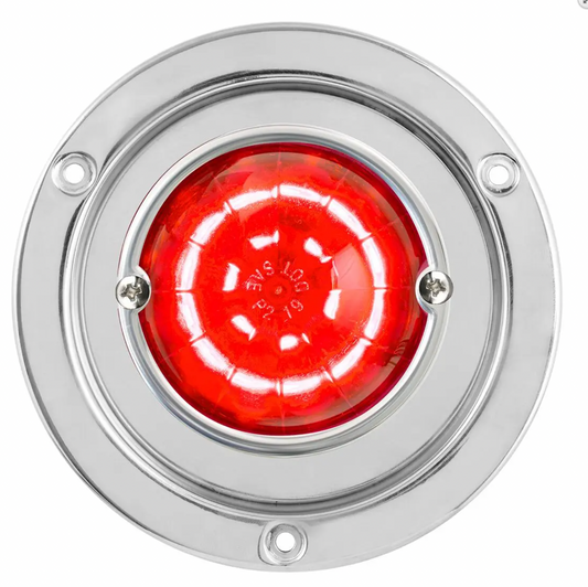 Grand General - 81912 : Red/Red Classic Watermelon 18 LED Light With Stainless Steel Flange