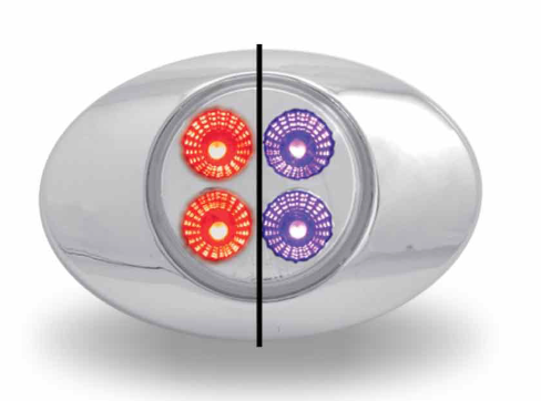 TX-TLED-G2XRP: Red/Purple Marker M2 Style Dual Revolution LED