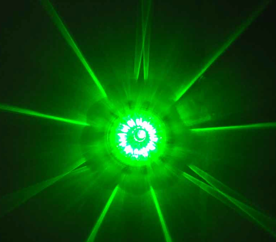 TX-TLED-WTRG: Red & Green LED/Clear Lens Star-Burst Watermelon Light