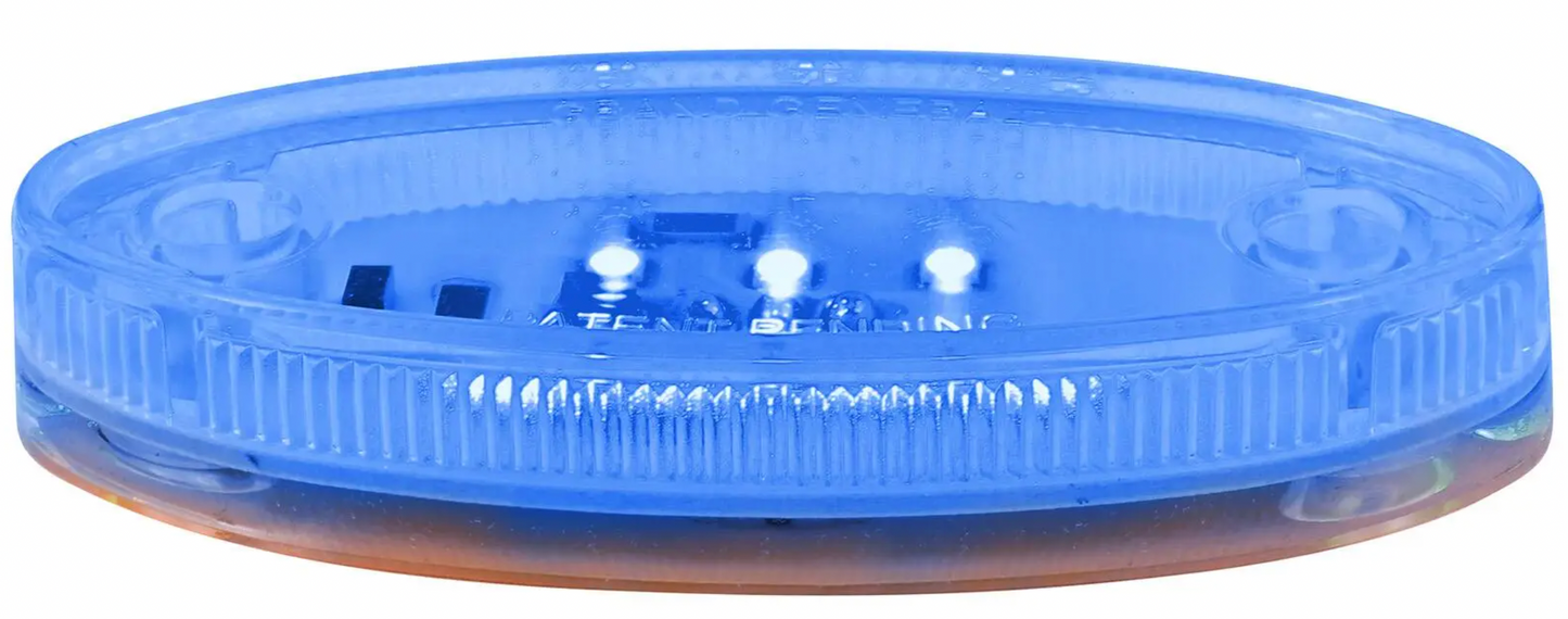 Grand General - 77584 : BLUE/CLEAR 6LED Glow Base for Grand General Swan Hood Ornament
