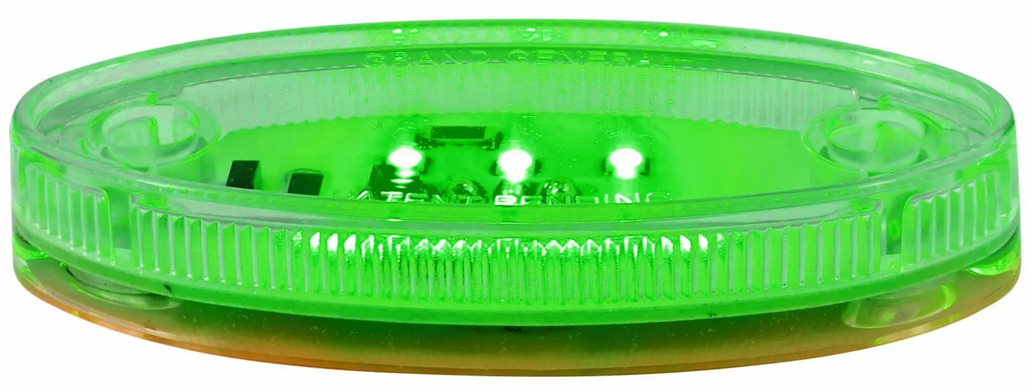 Grand General - 77585 : GREEN/CLEAR 6LED Glow Base for Grand General Swan Hood Ornament