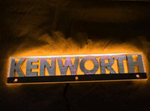 AACC - Kenworth Side Bonnet Emblem - Amber