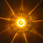 TX-TLED-WTCA: Clear Lens/Amber LED Star-Burst Watermelon Light