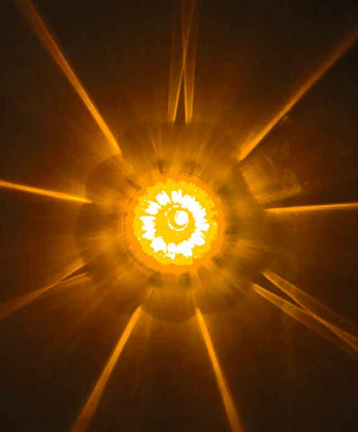TX-TLED-WTCA: Clear Lens/Amber LED Star-Burst Watermelon Light
