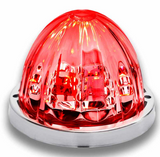 TX-TLED-WTCR : Clear Red Stop, Turn & Tail Star-Burst Watermelon LED Light – 19 Diodes