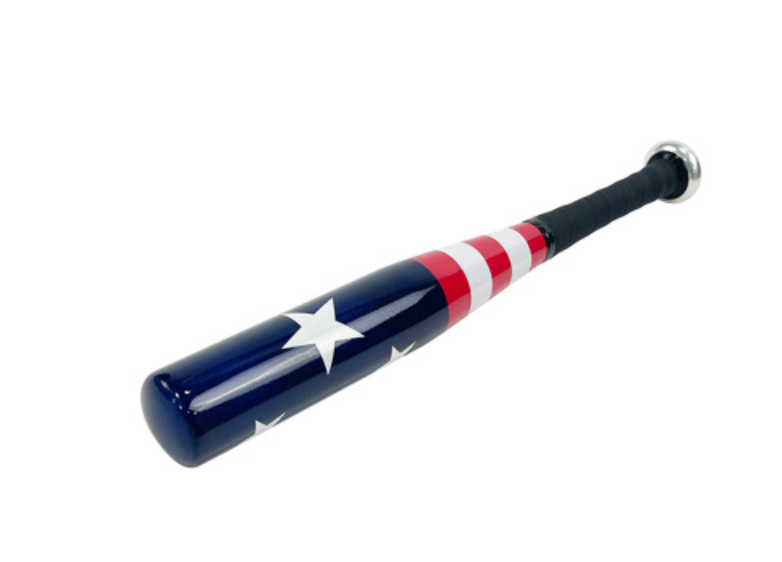 UNITED PACIFIC - 99300 : 17" ALUMINIUM TYRE CHECKER BAT WITH AMERICAN FLAG GRAPHIC