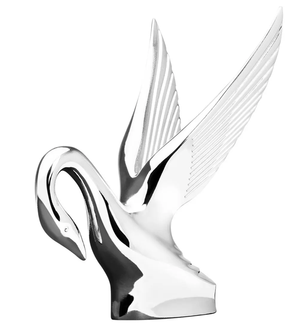 Grand General - 48007 : Original Style Classic Swan Tilted Head Hood Ornament