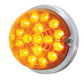 UNITED PACIFIC - 39657 : 17 LED DUAL FUNCTION WATERMELON CLEAR REFLECTOR FLUSH MOUNT KIT WITH LOW PROFILE BEZEL -AMBER LED & LENS