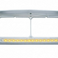 UNITED PACIFIC - 32352 : 14 LED CHROME RECTANGULAR DUAL HEADLIGHT BEZEL WITH VISOR - AMBER LED/CLEAR LENS