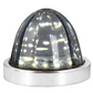GG - 81929: WHITE LED/SMOKE LENS - Polycarbonate lens Classic Watermelon Surface Mount LED Light