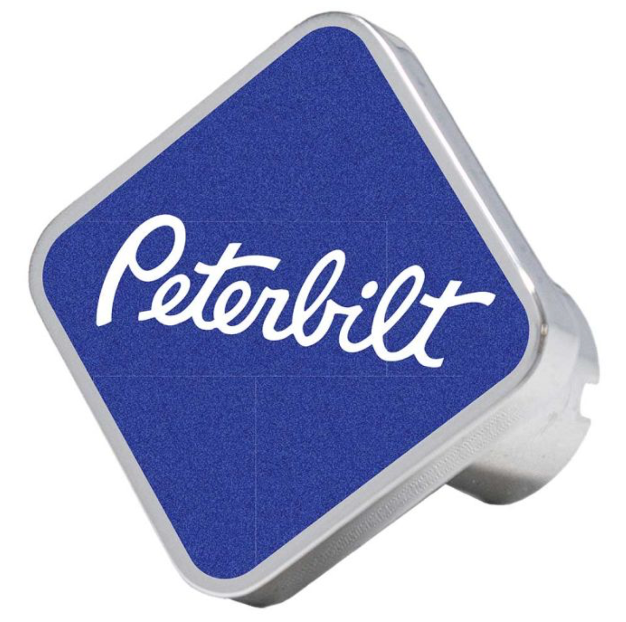 CUSTOM KNOBS-PB-S-7747 : Peterbilt Logo Square Knob Blue 647