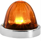 GG - 81650: Dark Amber Lens/Amber LED - Glass Lens Super Star Watermelon Surface Mount LED Sealed Light With Bezel