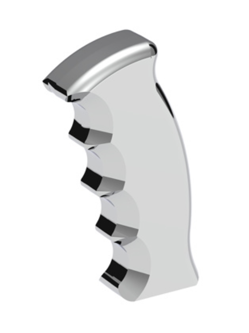 UNITED PACIFIC - 70805B : THREAD-ON PISTOL GRIP GEARSHIFT KNOB - CHROME