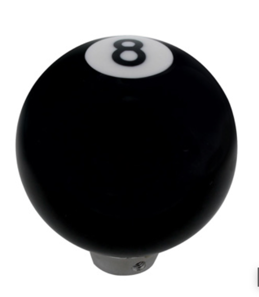 UNITED PACIFIC - 70025 : NUMBER 8 POOL BALL GEARSHIFT KNOB - GLOSS BLACK