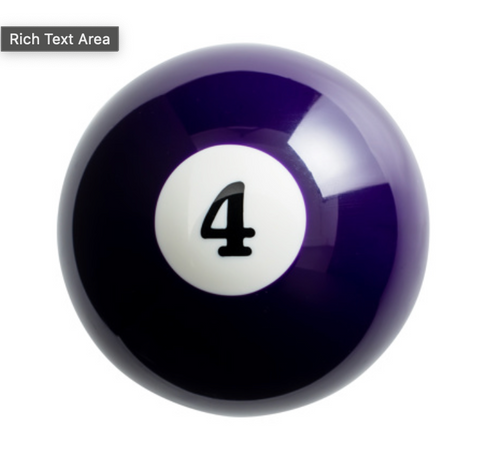UP-70754 : NUMBER 4 POOL BALL GEARSHIFT KNOB - GLOSS PURPLE
