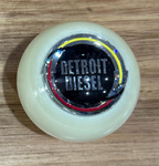 GS-DW1 :White Round Knob with Round black/silver/yellow DETROIT DIESEL det