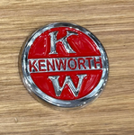 GS-S1 : Red/Silver Kenworth Steering Wheel Logo Insert