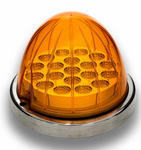 TX-TLED-WA : AMBER CLEARANCE & MARKER  WATERMELON LED LIGHT - 19 DIODES