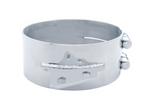 UP-10285 : 8" STAINLESS BUTT JOINT EXHAUST CLAMP - ANGLED BRACKET