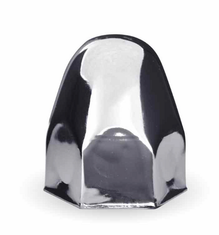 TNUT-B1 : 1 1/2″ Push On Nut Cover – Chrome Metal (10 PACK)