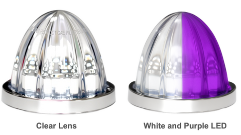 AACC-SAWP : Starlight Series Dual Colour Range - Clear Lens / White & Purple LED