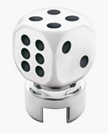 UP-70616 : White Dice Gearshift Knob With 13/15/18 Speed Adapter