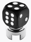 UP-70617 : Black Dice Gearshift Knob With 13/15/18 Speed Adapter