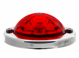 GRAND GENERAL - 81662 : Red Lens/Red LED Mini Super Star Watermelon LED Sealed Light with Stainless Steel Bezel