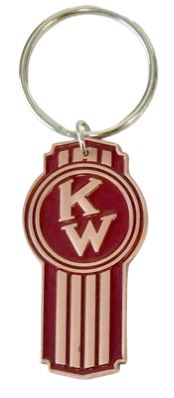 AACC - RABV1 - Antique Burgundy/Brass KENWORTH Keyring