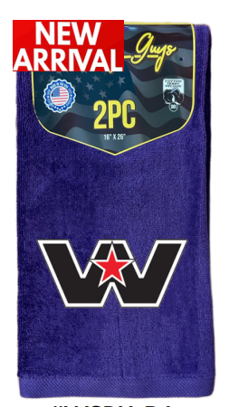 The Rag Guys - WSPU-B1 - WESTERN STAR Logo Purple Rag/Towel - Set of 2