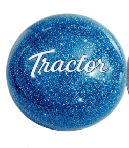 GR-TCKN-B: Blue Glitter Tractor Brake Knob with Adapter