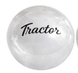 GR - TCKN-P-WH : Pearl White Tractor Shift Brake Knob with Adapter