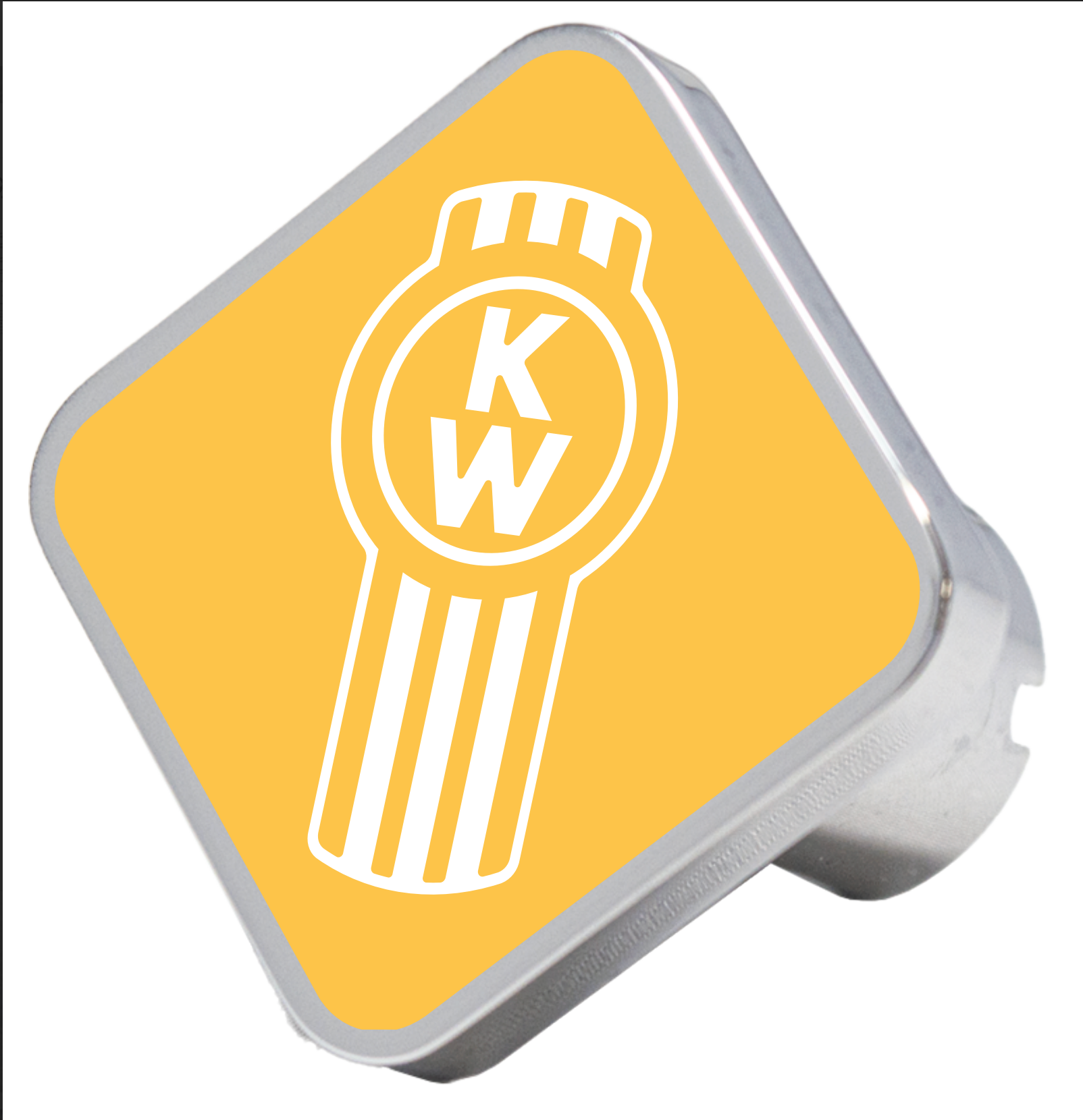CK-CKK-S: Yellow Kenworth Square Brake Knob