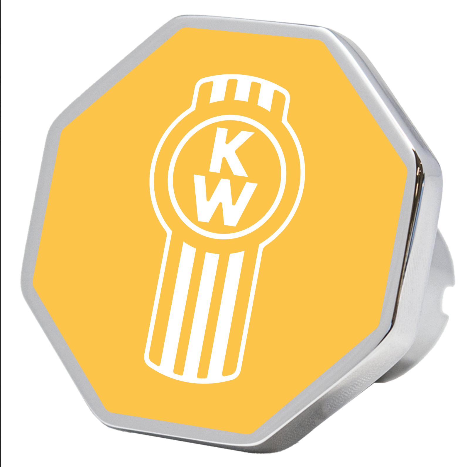CK-CKK-O: Yellow Kenworth Octagon Brake Knob