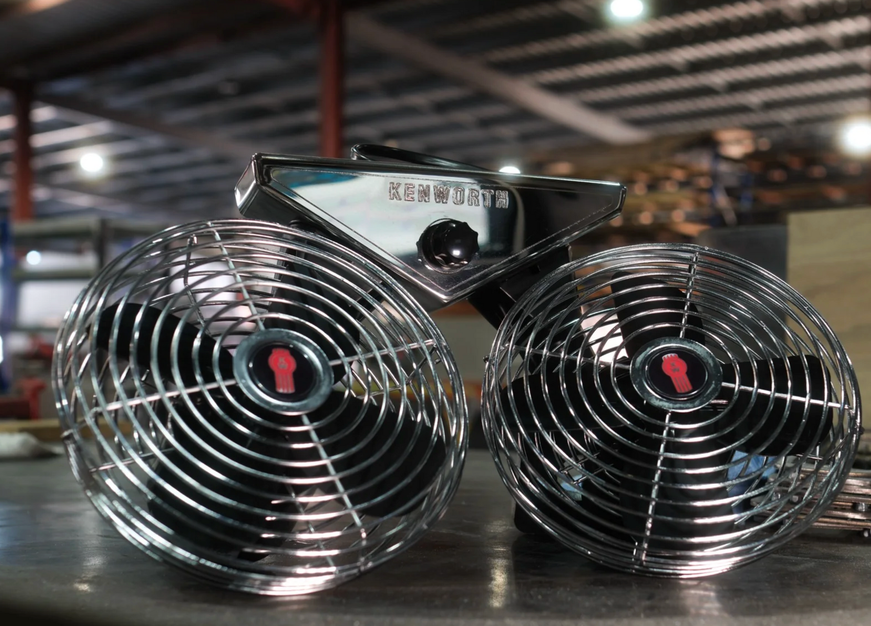 Rollin’ Stainless Twin Console Fan