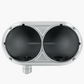 UP - 32179: 304 Stainless Dual Headlight Housing For Peterbilt 359