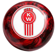 SHKN-KW-R-R/W - KENWORTH Red black rock shift knob