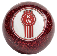 SHKN-KW-R/W KENTWORTH Red Glitter Shift Knob