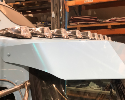 22857CA - LED Multi-Volt Cab Roof Light Clear/Amber