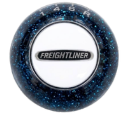 SHKN-KW-B/W: Kenworth Blue Glitter Ball White Series Freightliner Logo