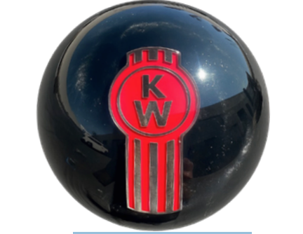 GR-SHKN-KW-P-BK - Black Kenworth Pearl Knob
