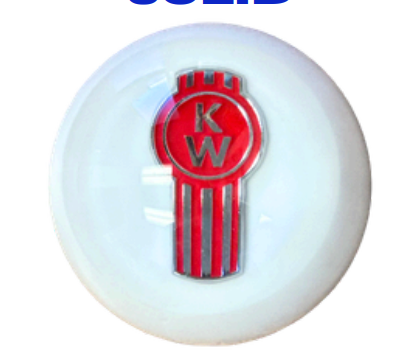 GR - SHKN-KW-W: Solid White Kenworth Shift Knob
