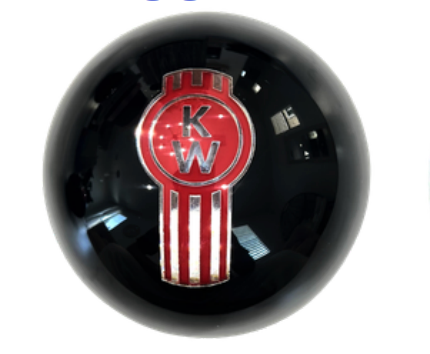 GR - SHKN-KW-BK: Solid Black Kenworth Shift Knob