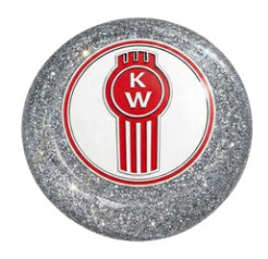 GR - SHKN-KW-S/W: Glitter Silver Kenworth Shift Knob