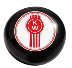 GR - SHKN-KW-BK/W: Solid Black Kenworth Shift Knob