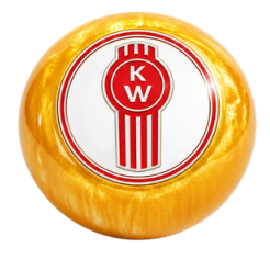 GR - SHKN-KW-P-GO/W: Pearl Gold Amber Kenworth Shift Knob
