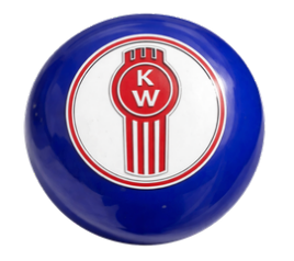 GR - SHKN-KW-P-B/W: Pearl Blue Kenworth Shift Knob